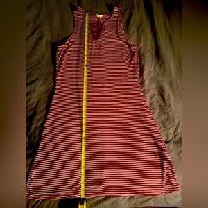 Maroon and white striped Aeropostale dress or top, size small
